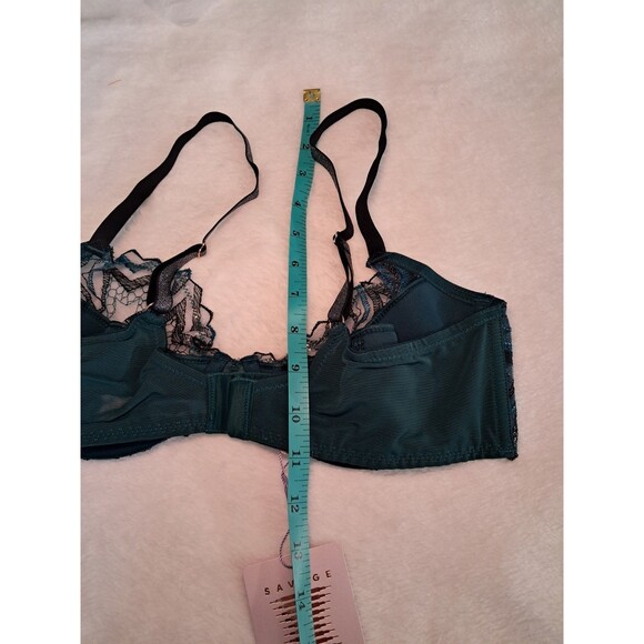 Savage X Fenty Shining Star Half Cup Plunge Bra Starstruck Wildflower 36C NWT - Picture 8 of 9